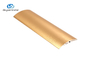 Aluminiumordnungs-Schwellen-Streifen-Übergangs-Ordnungs-lamellenförmig angeordneter Teppich deckt der fliesen-6063 Goldfarbe mit Ziegeln