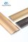 Aluminiumordnungs-Schwellen-Streifen-Übergangs-Ordnungs-lamellenförmig angeordneter Teppich deckt der fliesen-6063 Goldfarbe mit Ziegeln
